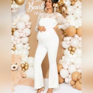 Elegant Maternity Jumpsuit – The Perfect Look for Your Baby Shower!